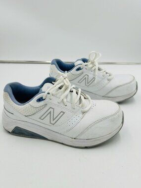 New Balance 928v2 Walking Shoes Women 8D Wide White Leather Stability Sneakers